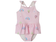 Name It swimsuit pink with stripes